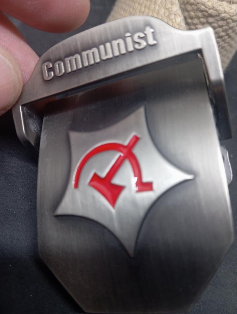 Communist Riem met Gesp - Uniek Design, Kleding | Heren, Riemen en Ceinturen, Overige kleuren, Onbekend, Ophalen of Verzenden