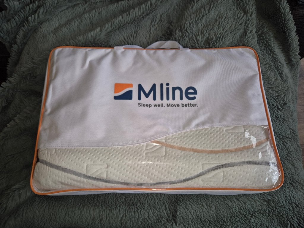Mline Wave Pillow hoofdkussen - Zo goed als nieuw, Overige merken, Wasbaar, Wit, Hoofdkussen