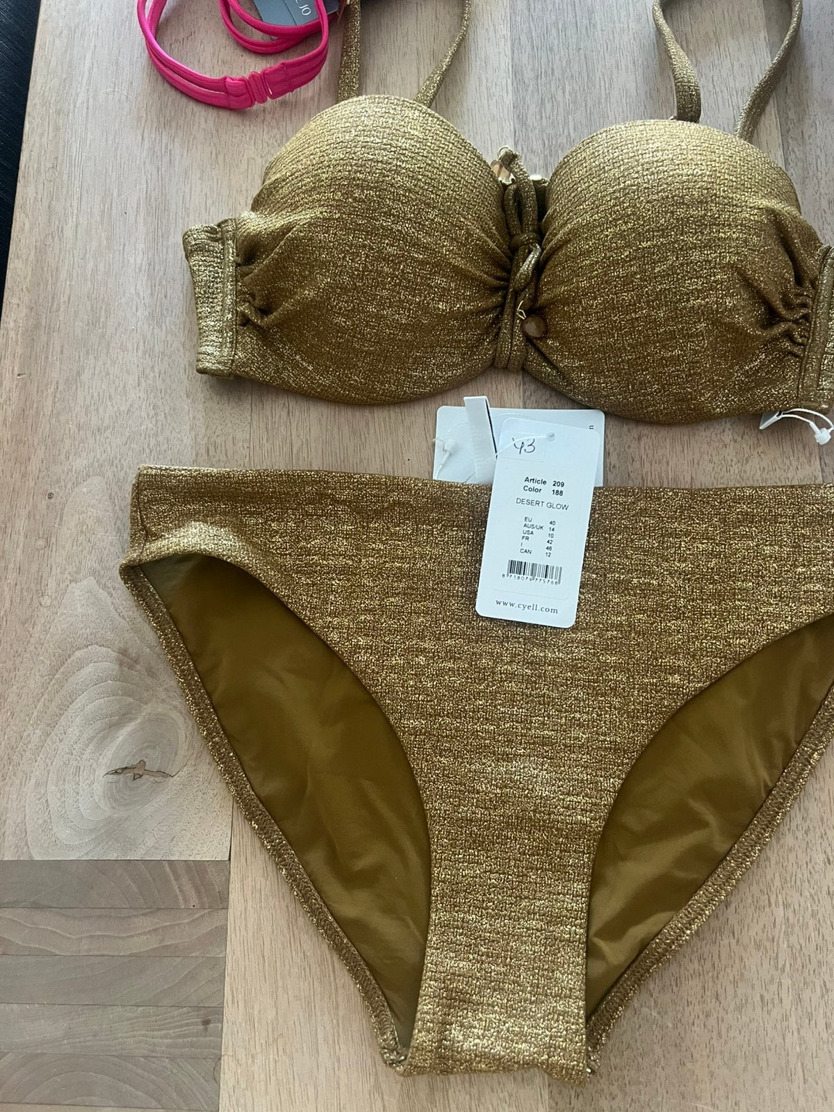 Cyell bikini maat 75C/38C slip 40 NIEUW!! Nu €70,-, Ophalen of Verzenden, Nieuw, Bikini
