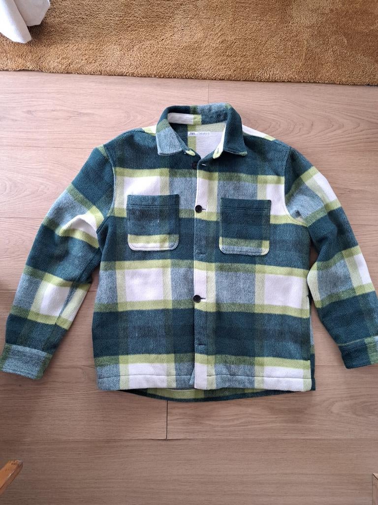 Zara groen wit geruit vest met knopen, Ophalen of Verzenden