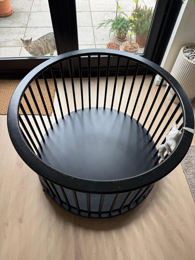 Bopita box rondo zwart 95 cm box rond, Ophalen, Gebruikt, Rond