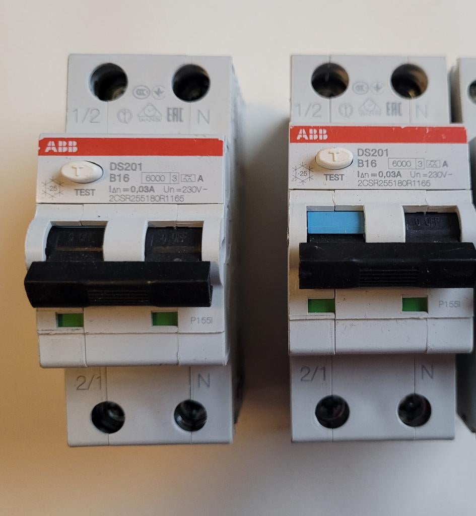 ABB aardlekautomaat B16 300mA 1-fase (1P+N) 6kA, Hobby en Vrije tijd, Elektronica-componenten, ., Nieuw, Ophalen of Verzenden