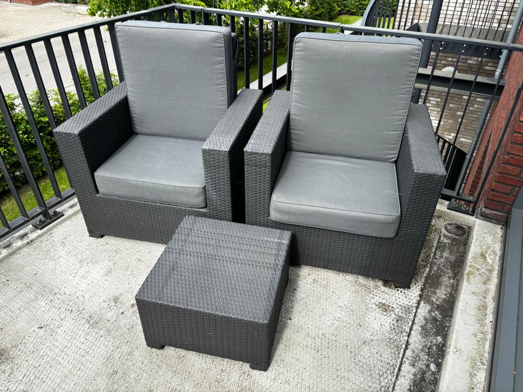 TE KOOP: Beach7 (B7 Club) verstelbare wicker tuinstoelen, Tuin en Terras, Tuinsets en Loungesets, Gebruikt, Wicker, Stoel, Tuinset