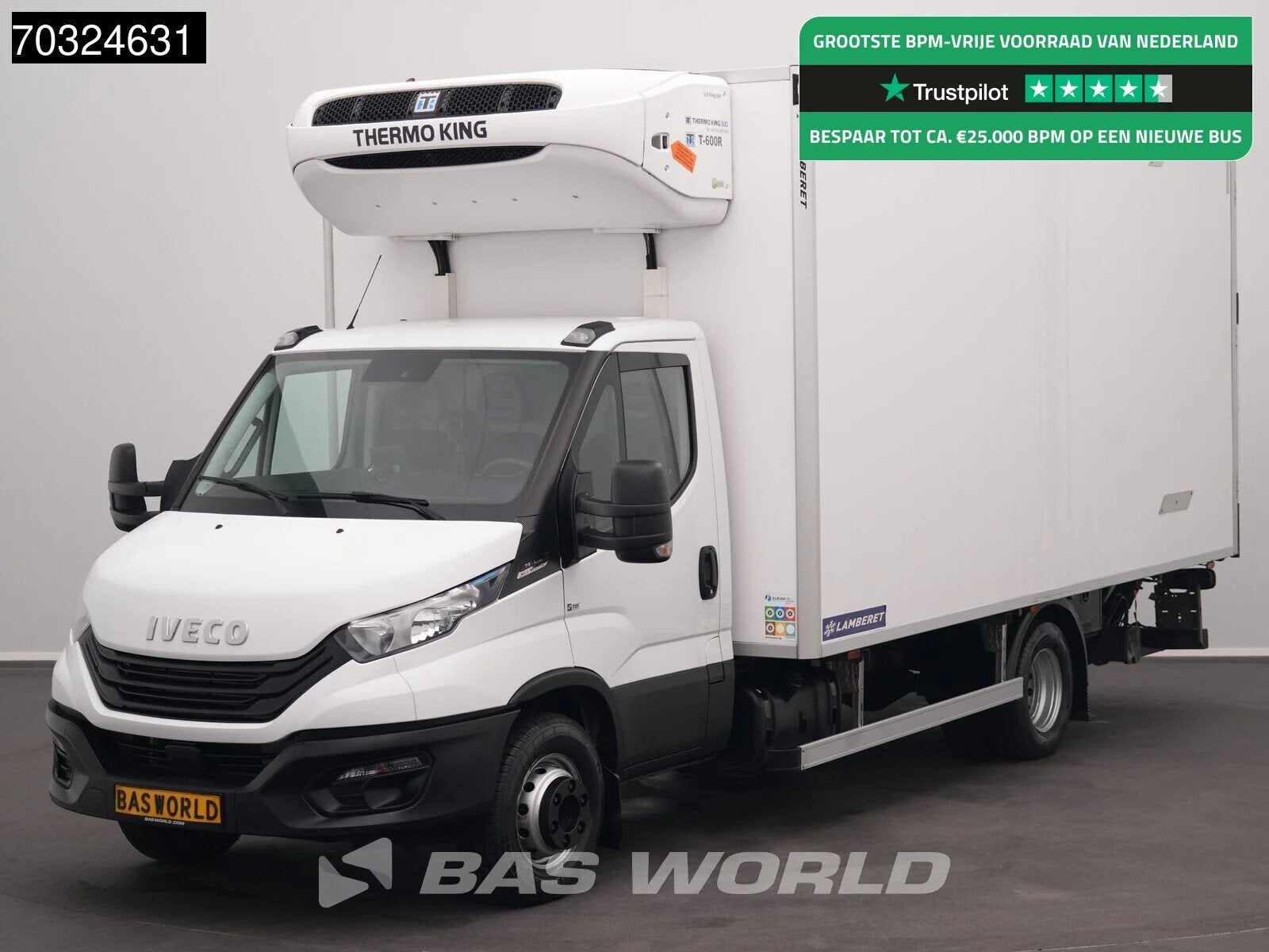 Iveco Daily 72C21 3.0L Automaat Lamberet Laadklep Koelwagen, Auto's, Automaat, Stof, Gebruikt, Euro 6