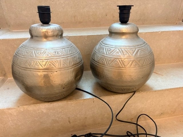 Marokkaanse stijl staande lampen, Huis en Inrichting, Ophalen, Zo goed als nieuw, Metaal, E27 (groot)