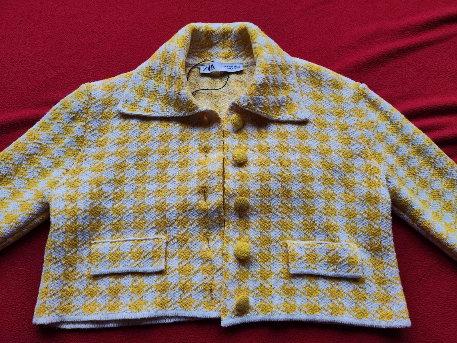 Zara Gele Blazer/Jasje Maat S - Nieuw met kaartjes, Zara, Geel, Nieuw, Ophalen of Verzenden