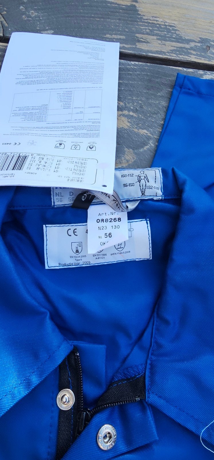 2 Nieuwe Nomex brandwerende overall, maat 56, Ophalen of Verzenden, Nieuw