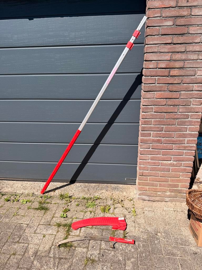 ARS EXP-4.5 telescoopsteel + UV-47 snoeizaag set ZGAN, Ophalen, Zo goed als nieuw