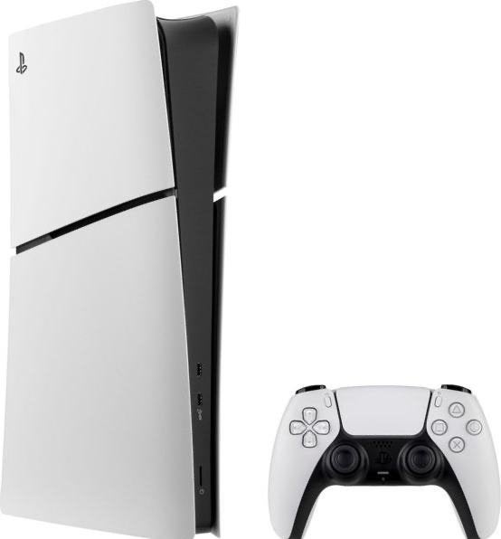 PS5 Slim disc met 2 controllers + 2 draagbare opladers, Spelcomputers en Games, Spelcomputers | Sony PlayStation 5, Ophalen of Verzenden