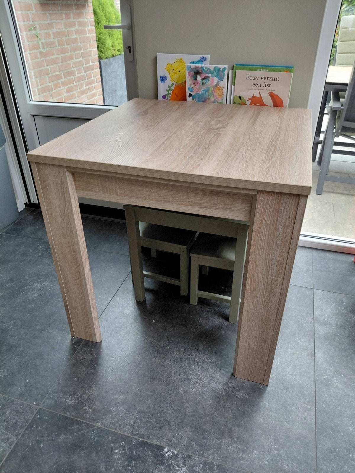 Eettafel, Ophalen, 50 tot 100 cm, Vierkant, 50 tot 100 cm