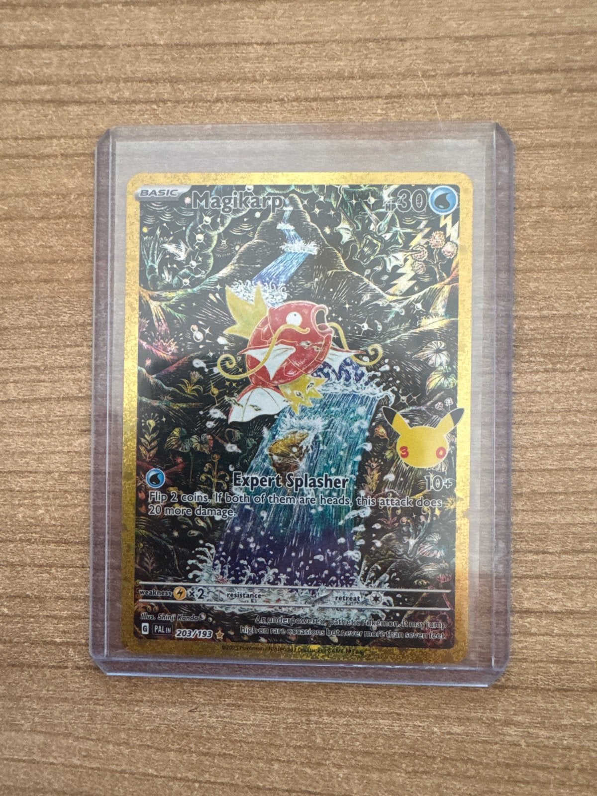 Magikarp Pokémon kaart 203/193 Gold Secret Rare, Ophalen of Verzenden, Nieuw, Losse kaart, Foil