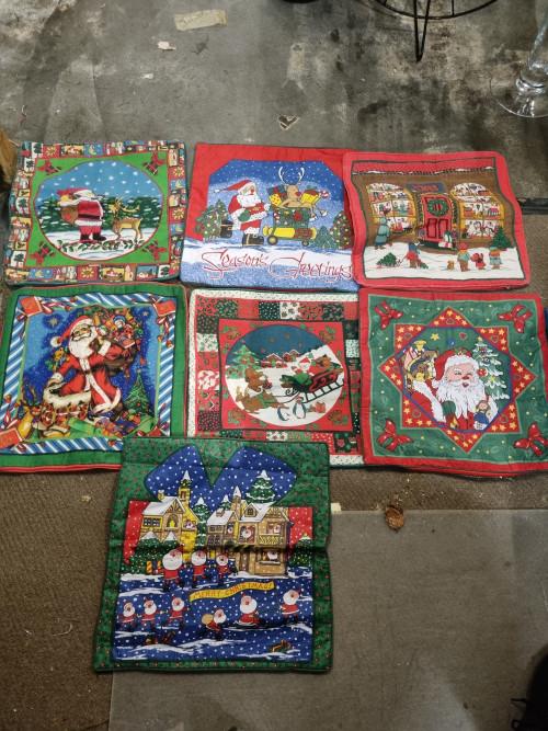 kussenslopen kerst 7 stuks, Diversen, Kerst, Ophalen of Verzenden, 'T Olde Gre-j, Info@toldegrej.nl, Endepoelstraat 20f Didam