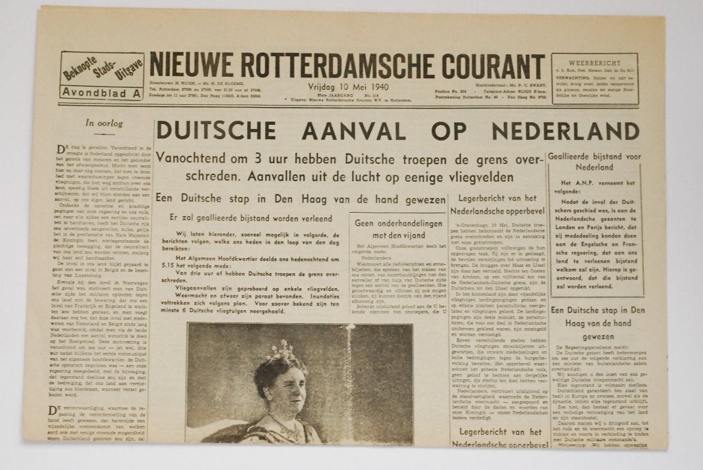 Krant 10 mei 1940: NRC (Duitse aanval NIOD heruitgave), Verzamelen, Zo goed als nieuw, Verzenden, Amsterdam, Overige soorten