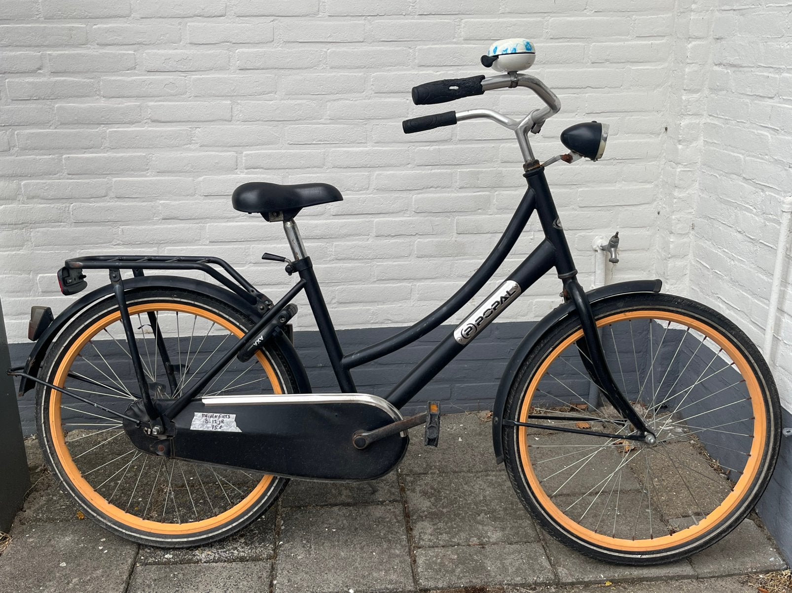 Leuke Popal meisjes fiets, Ophalen, Gebruikt, Terugtraprem, 24 inch