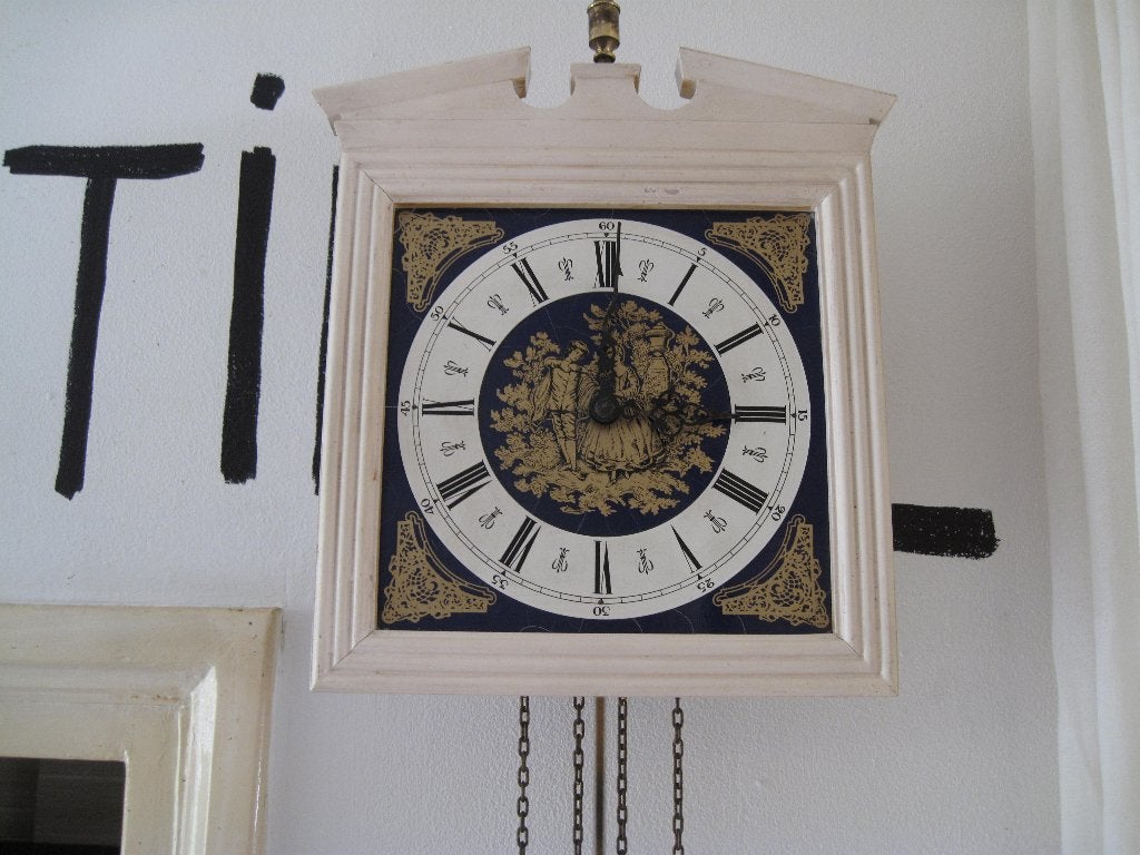 Junghans Wandklok met gewichten / loopt perfect, Ophalen of Verzenden, Gebruikt, Wandklok