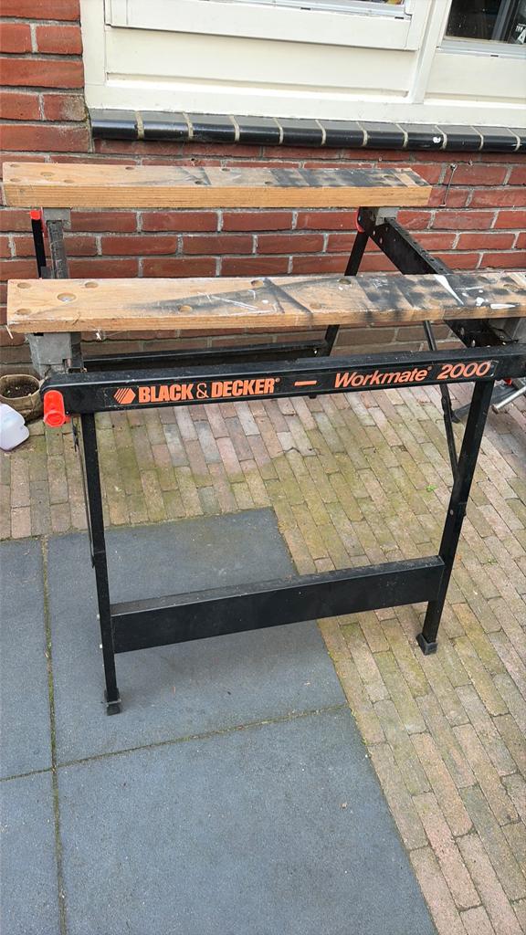 Black & decker workmate 2000, Ophalen, Gebruikt, 70 tot 120 cm, Inklapbaar