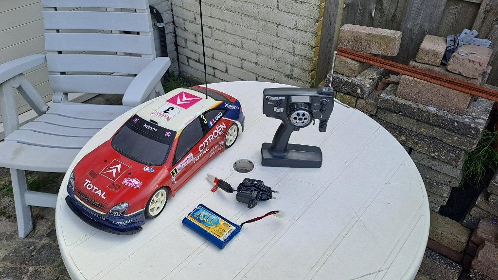 Tamiya 1/10 QD Citroen Xsara WRC 2004 Monte Carlo, Elektro, Gebruikt, Ophalen of Verzenden, Schaal 1:10