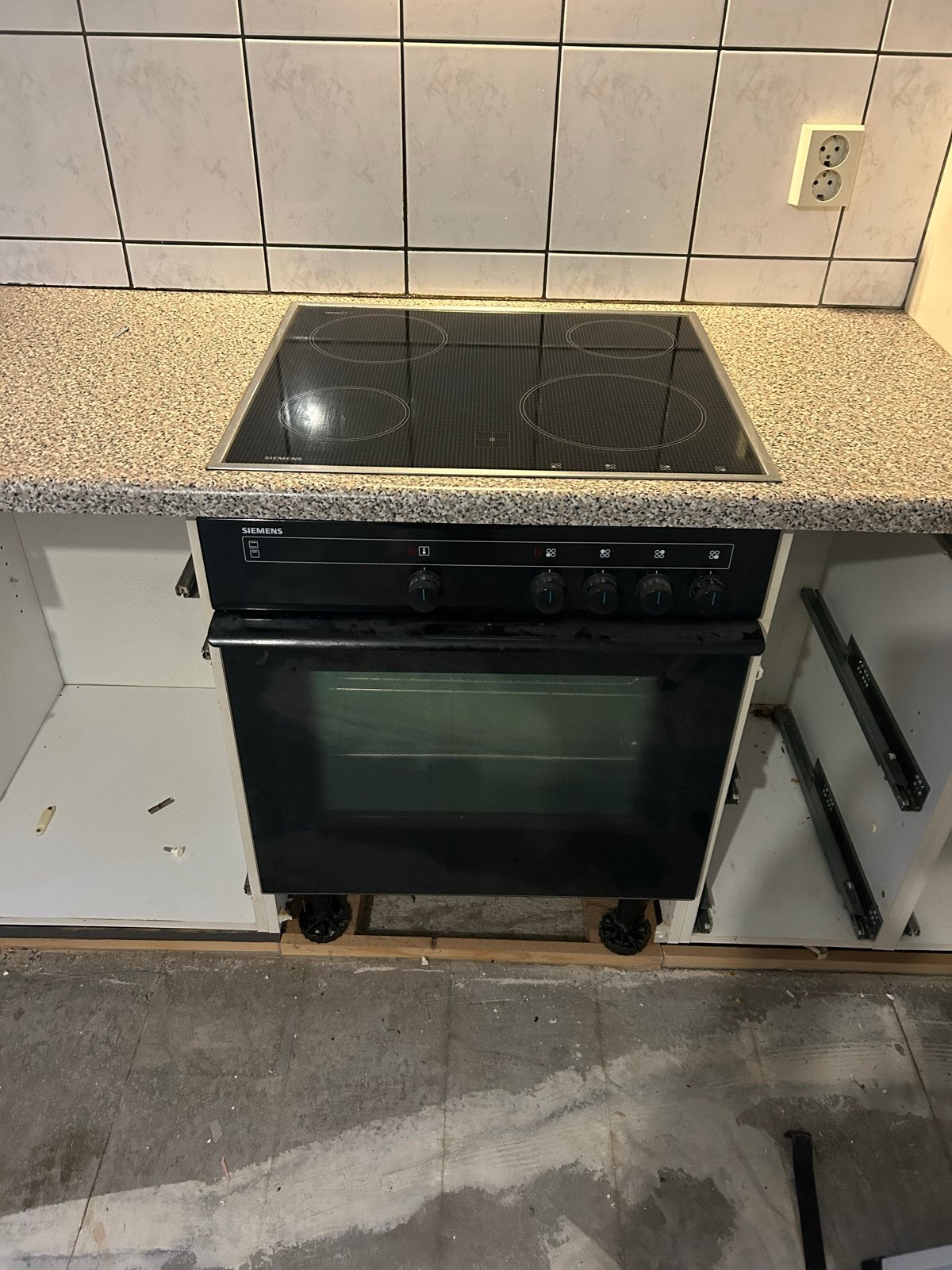 Siemens Ceran Oven Kookplaat Combi met Faseaansluiting, Ophalen, Gebruikt, Oven, Siemens