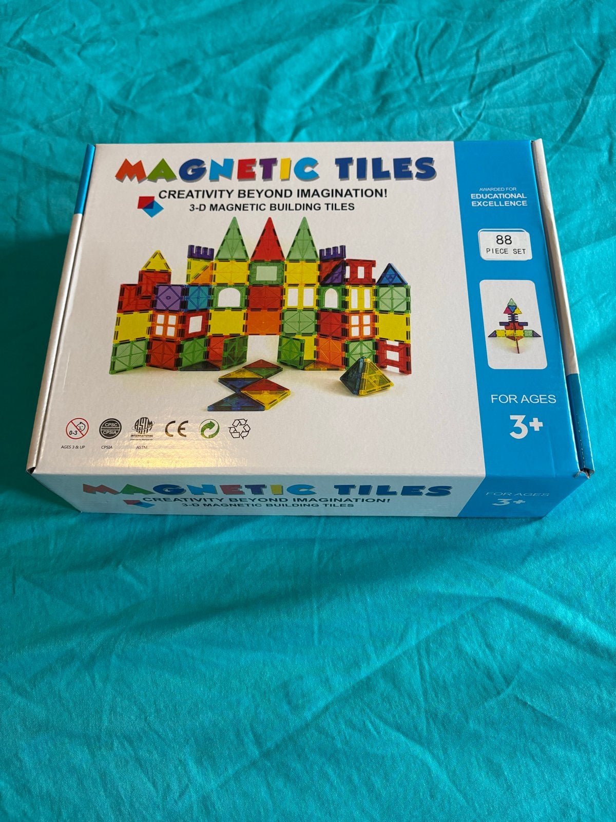 Magnetische Tegels - 88-delige 3D Bouwset, Ophalen of Verzenden, Nieuw, Overige merken