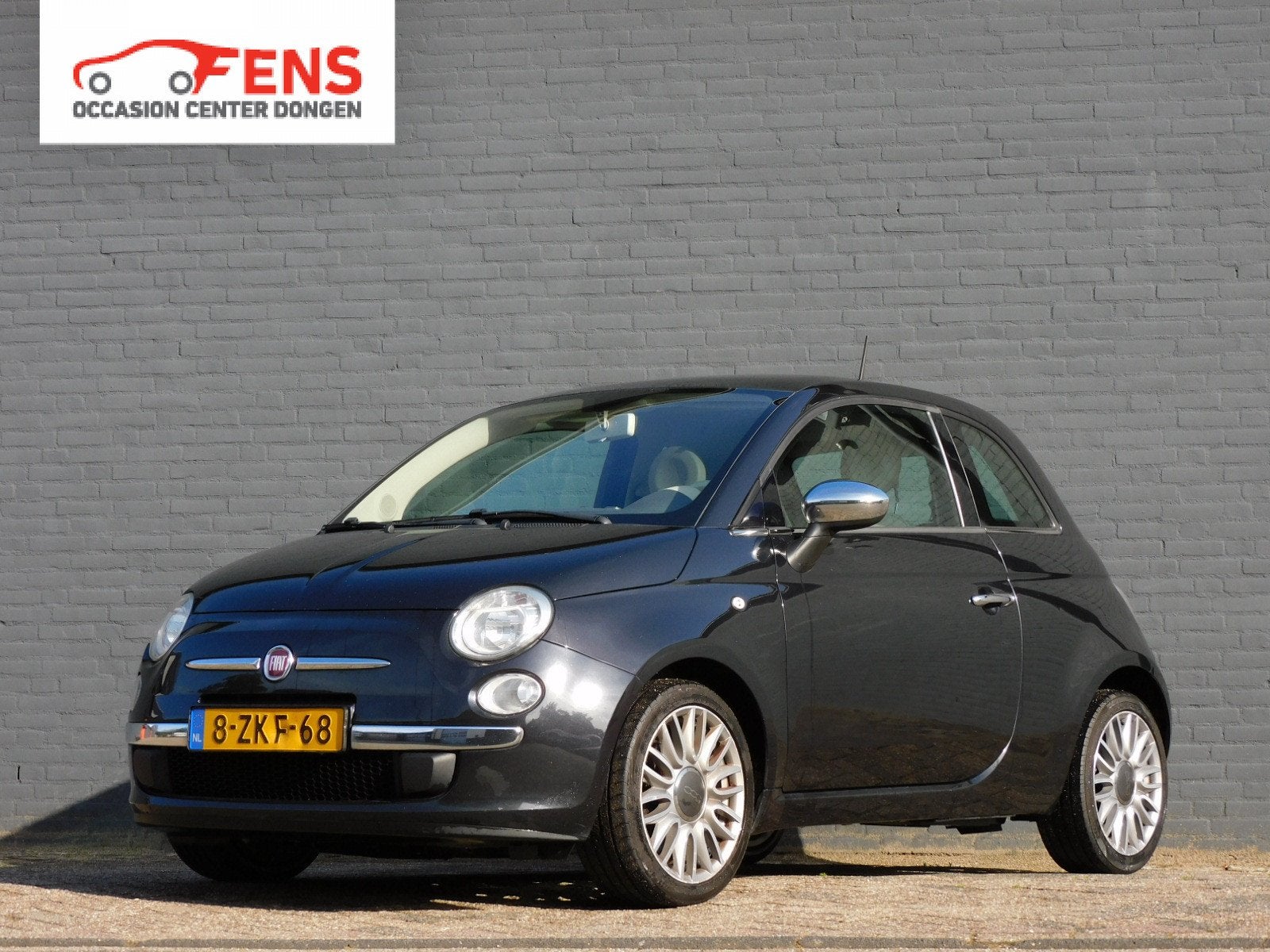 Fiat 500 0.9 TwinAir Turbo Lounge RIJDT PERFECT! CARPLAY/AND, Voorwielaandrijving, Gebruikt, Startonderbreker, Leder en Stof