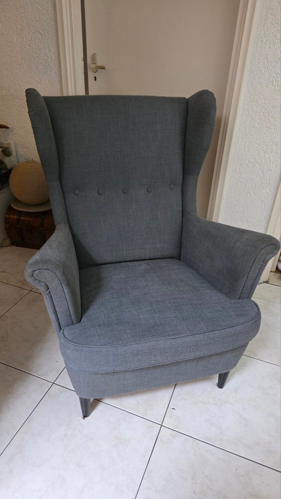 Ikea STRANDMON

Oorfauteuil, Huis en Inrichting, Fauteuils, Ophalen, Gebruikt