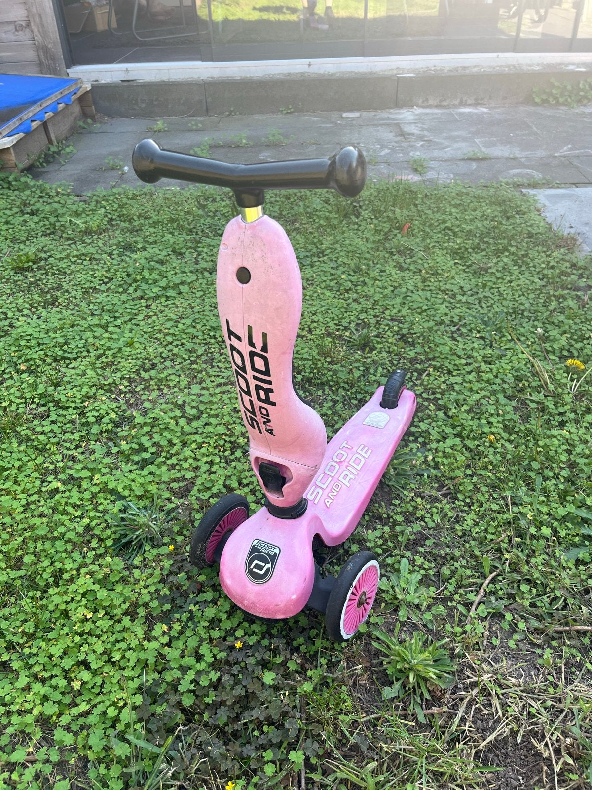 Scoot and Ride Highwaykick 1 - Roze loopfiets/step, Ophalen, Gebruikt, Gewone step