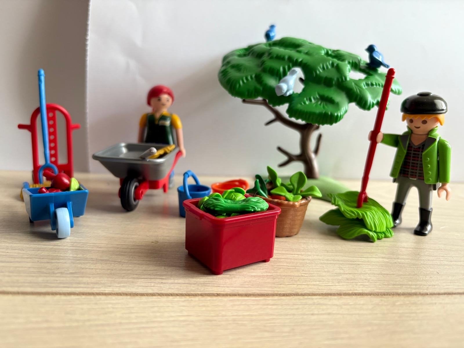 Playmobil Dierentuin Verzorgers met Voedsel en Accessoires, Gebruikt, Losse onderdelen, Figuren, Family fun