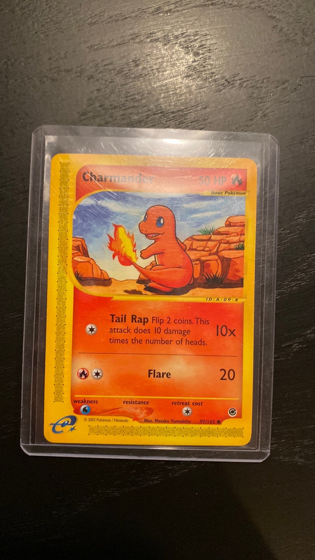 Charmander pokemon kaart 97/165, Verzenden, Zo goed als nieuw, Losse kaart, Foil