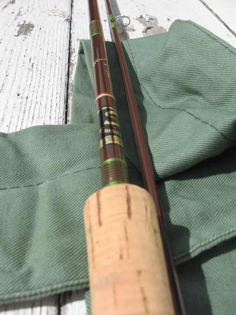 Sciarone handbouw spin / vlok hengel L. 2.10 mtr Wg 7 -15 gr, Ophalen, Zo goed als nieuw, Werphengel