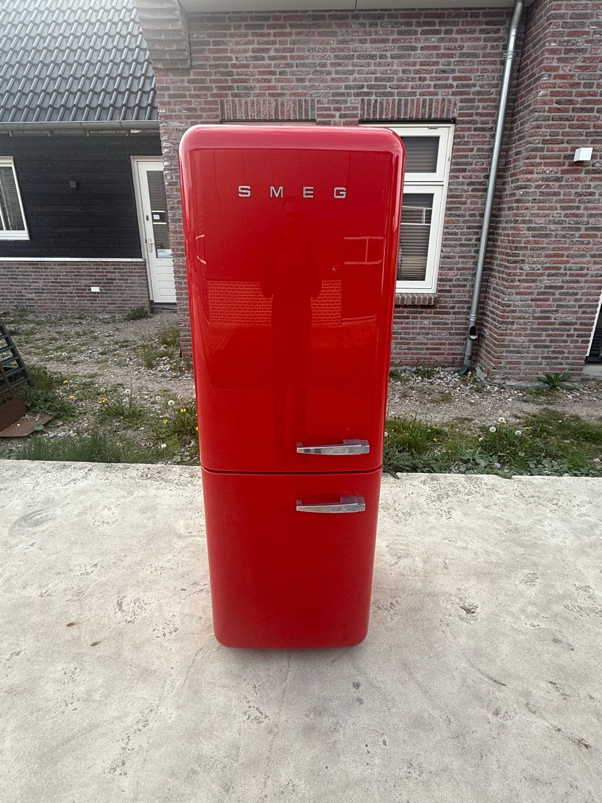 Smeg Koelkast met Vriezer - Rood Retro Design
