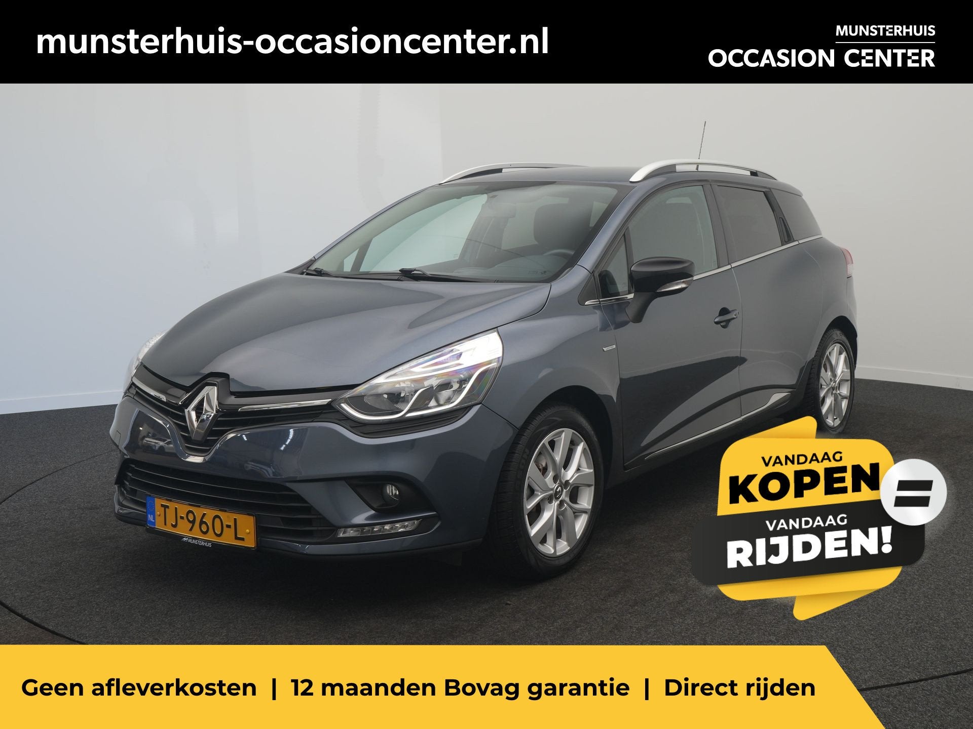 Renault Clio Estate TCe 90 Limited - RIJKLAARPRIJS - All sea, Voorwielaandrijving, 1063 kg, Gebruikt, Euro 6