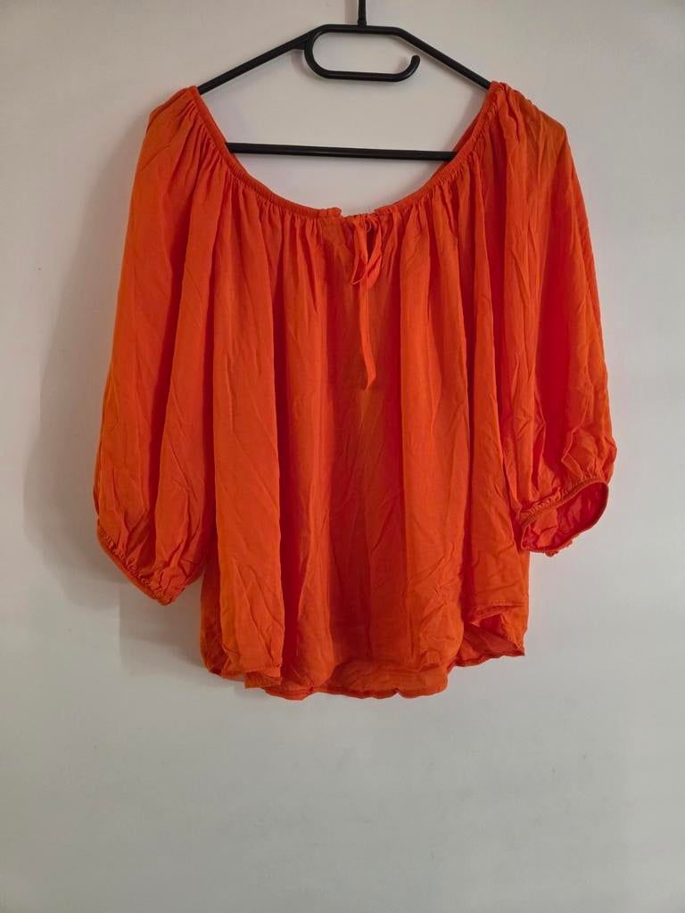Mooie oranje top, ideaal voor kingsday, Maat 42/44 (L), Nieuw, Oranje, Ophalen of Verzenden