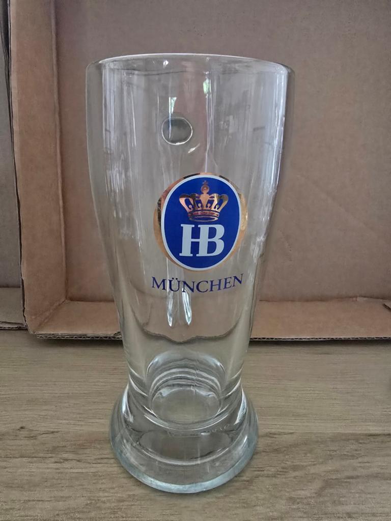 Hofbräuhaus Munchen HB 1 bierglas, Ophalen, Zo goed als nieuw, Bierglas