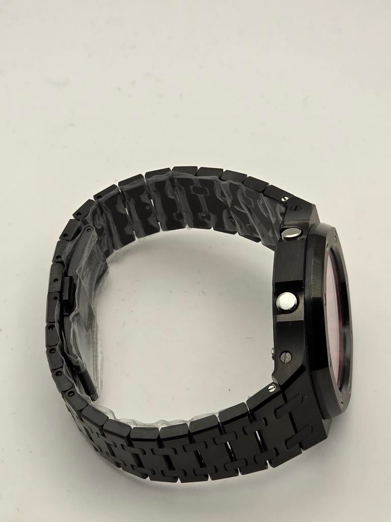 G Shock GA-2100 custom casioak AP look zwart/rood, Ophalen of Verzenden, Nieuw, Casio