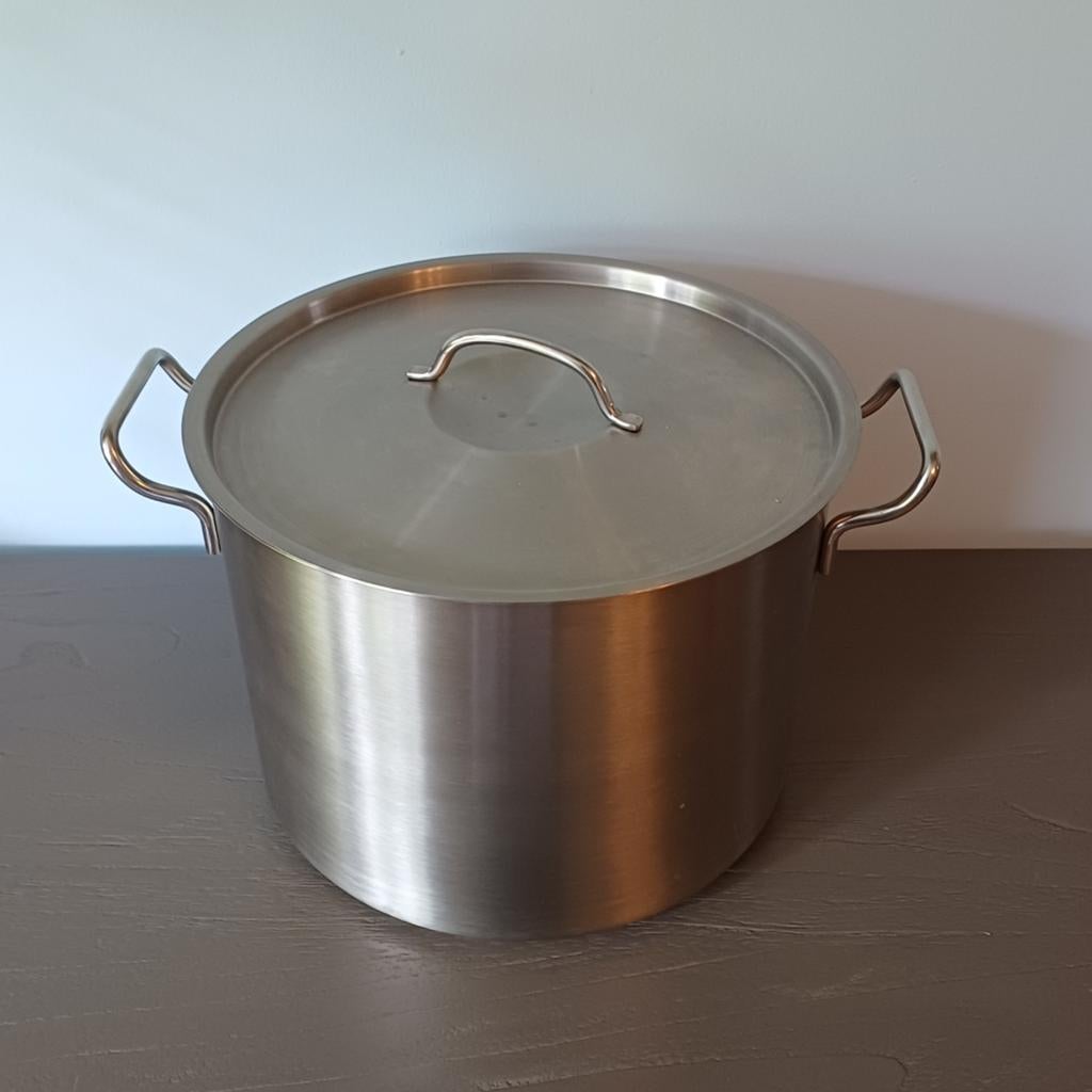 Grote soep pan 13L rvs, Ophalen of Verzenden, Gebruikt, Rvs, Kookpan of Snelkookpan