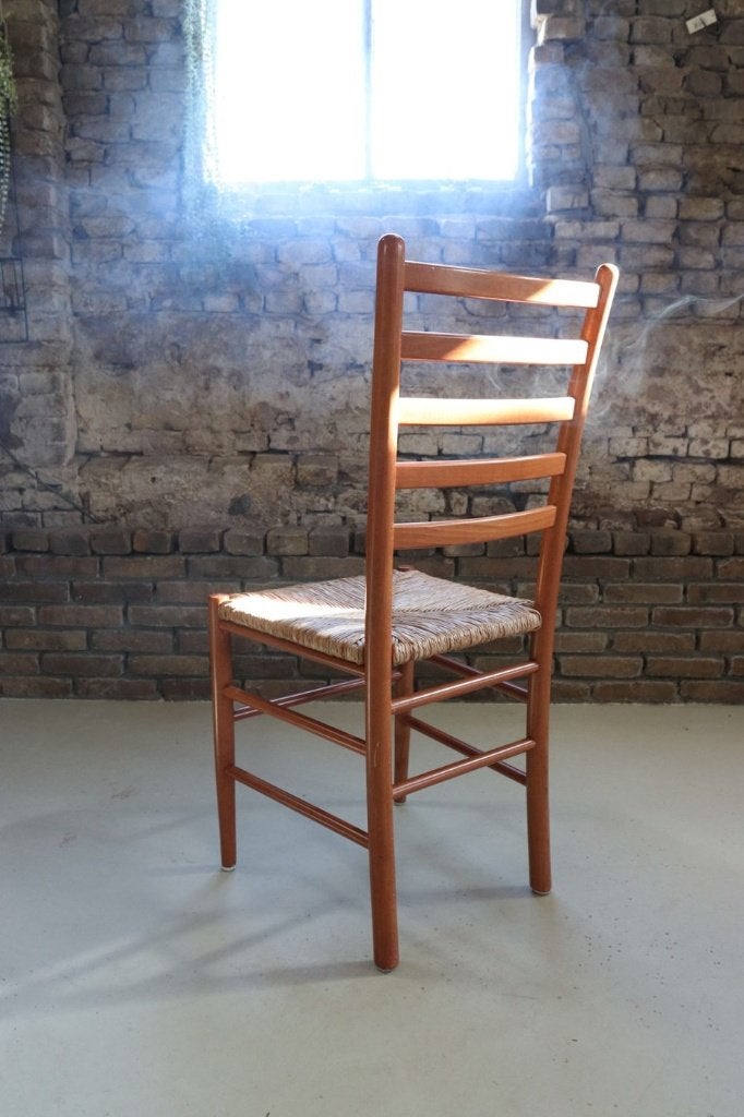 20 houten bistrostoelen gevlochten zitting horeca, Ophalen, Landelijk, bistro, Bruin, Zo goed als nieuw