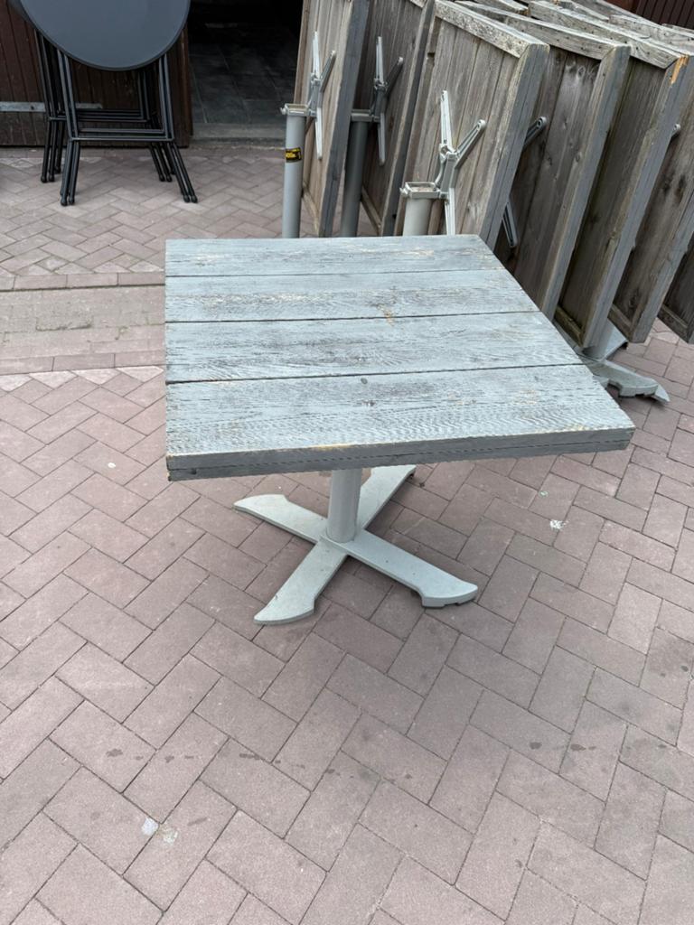 Teras tafels, Ophalen of Verzenden, Rechthoekig, Hout