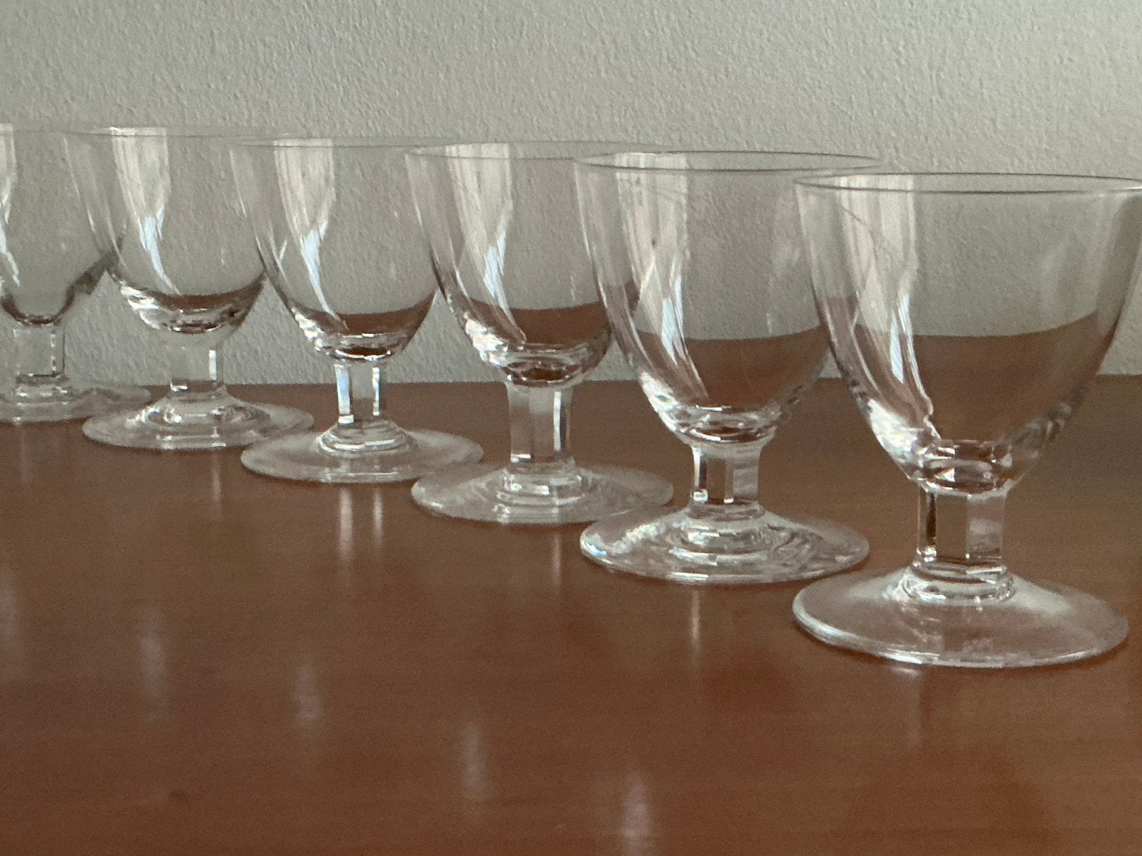 W.J.Rozendaal: 6 Stabile wijnglazen 85 mm Kristalunie 1936, Antiek en Kunst, Antiek | Glas en Kristal, Ophalen of Verzenden