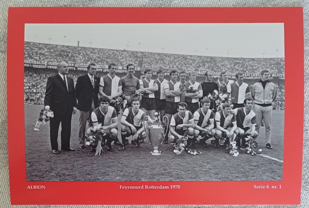 Complete serie van 10 foto kaarten Feyenoord, Verzamelen, Ophalen of Verzenden, Zo goed als nieuw, Feyenoord, Poster, Plaatje of Sticker