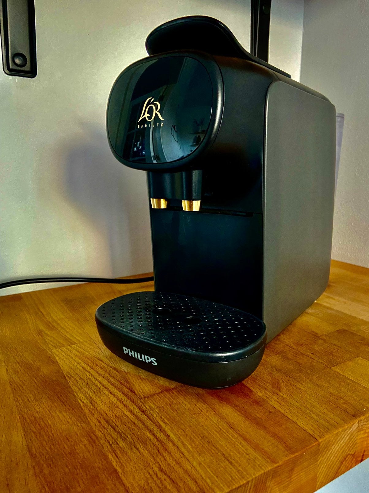 Philips L'OR Barista nespresso Koffiezetapparaat Zwart, Gebruikt, Espresso apparaat, Ophalen of Verzenden, 1 kopje