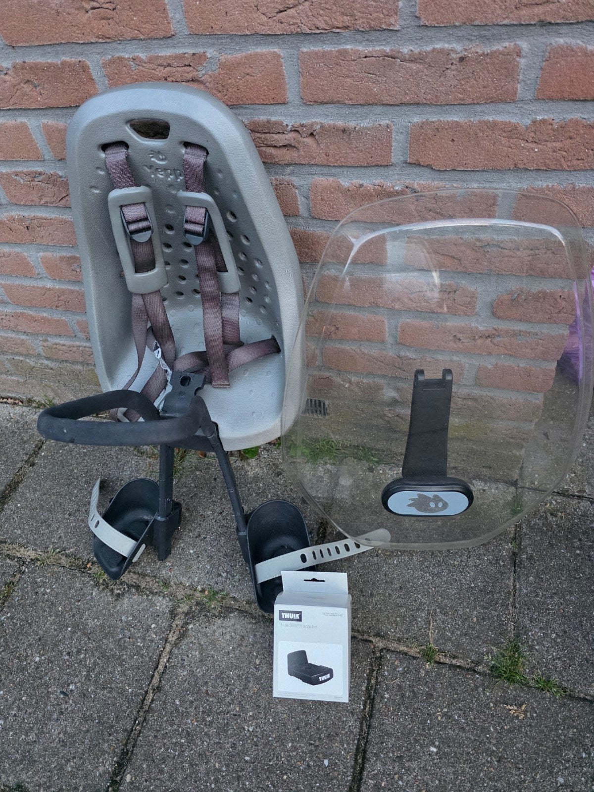 Tule yepp fiets stoel, Ophalen