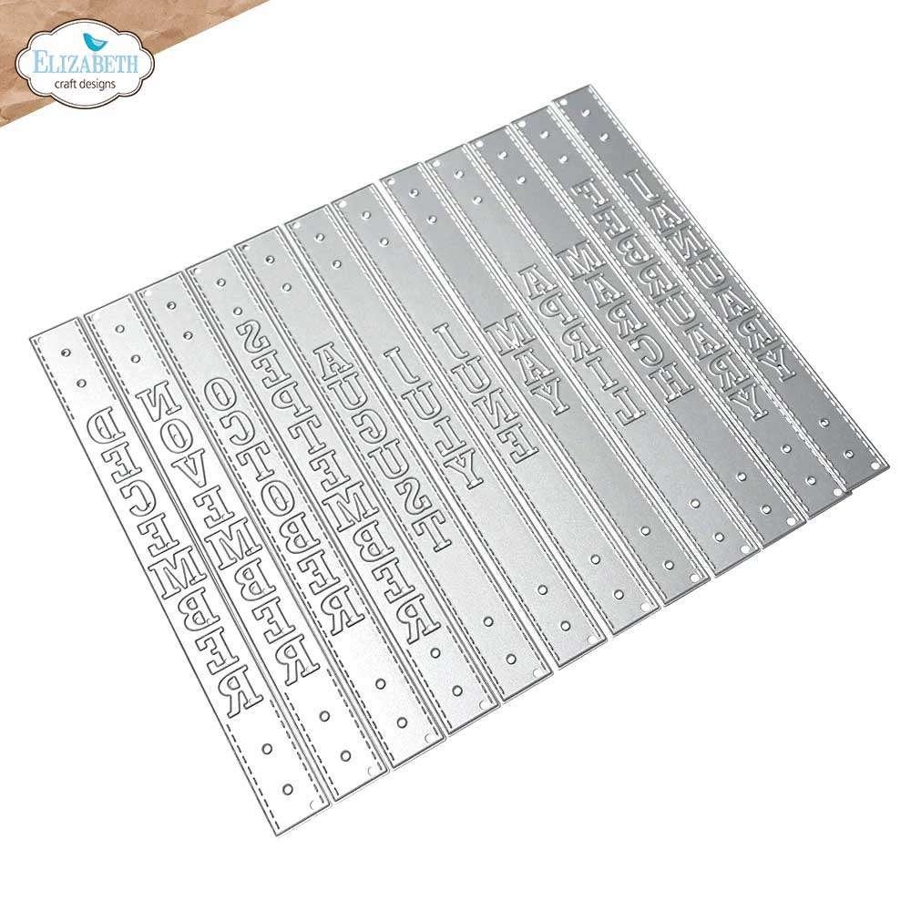 Elizabeth Craft Designs Vertical Months Dies #2190, Verzenden, Nieuw, Frame of Mal, Overige merken