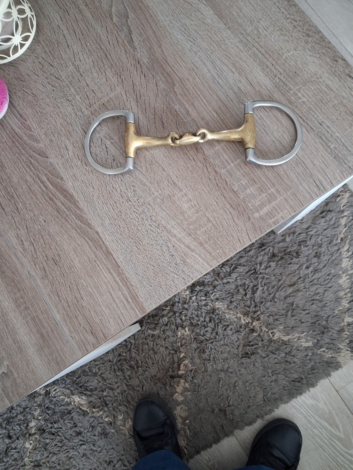 Te koop D-Trens anatomische gevormd dubbel gebroken, Gebruikt, Ophalen of Verzenden, Sprenger, Bit
