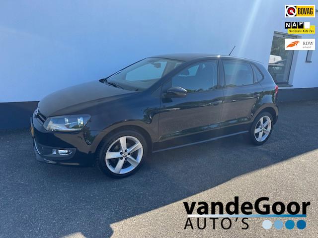 Volkswagen Polo 1.2 TSI Highline, '12, 5-drs nl-auto in een, Voorwielaandrijving, Euro 5, Stof, Zwart
