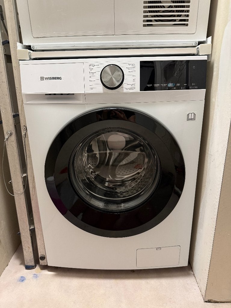 Wisberg WBWM1400A9WNB HygienicSteam wasmachine, Witgoed en Apparatuur, Wasmachines, Ophalen, 1200 tot 1600 toeren, Gebruikt, 8 tot 10 kg
