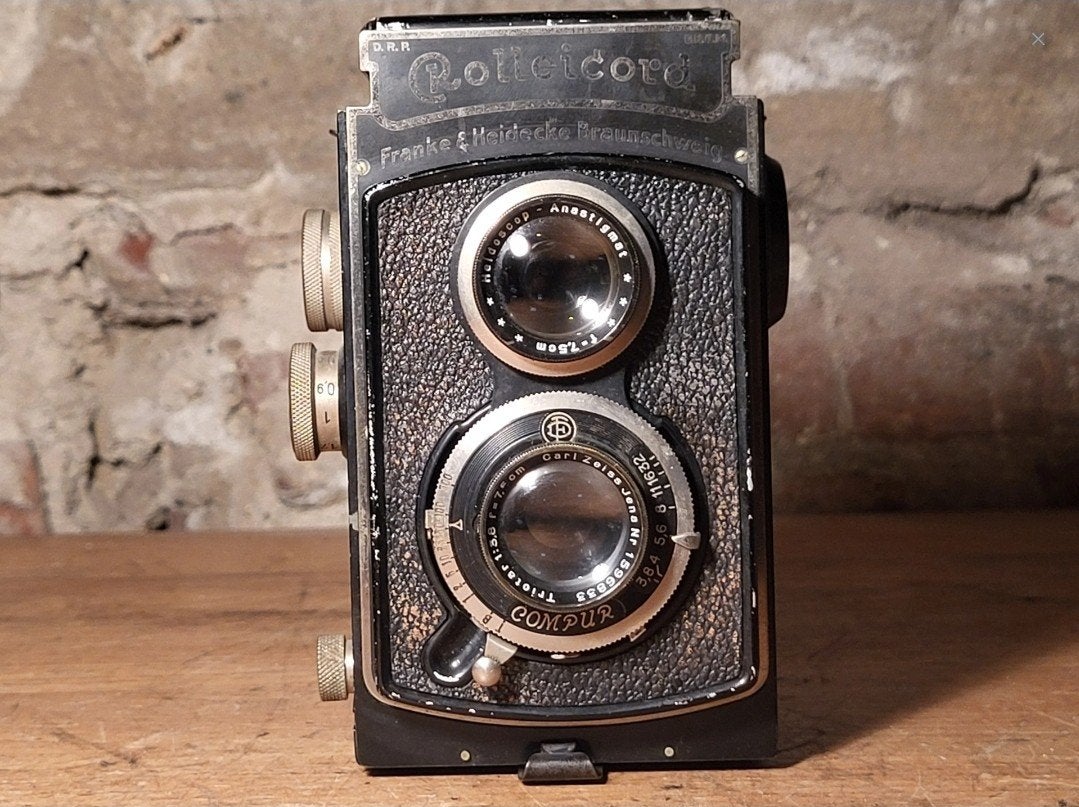 Rolleicord TLR Camera met Carl Zeiss Jena Triotar 3.5/7.5cm, Audio, Tv en Foto, Fotocamera's Analoog, Ophalen of Verzenden, Compact