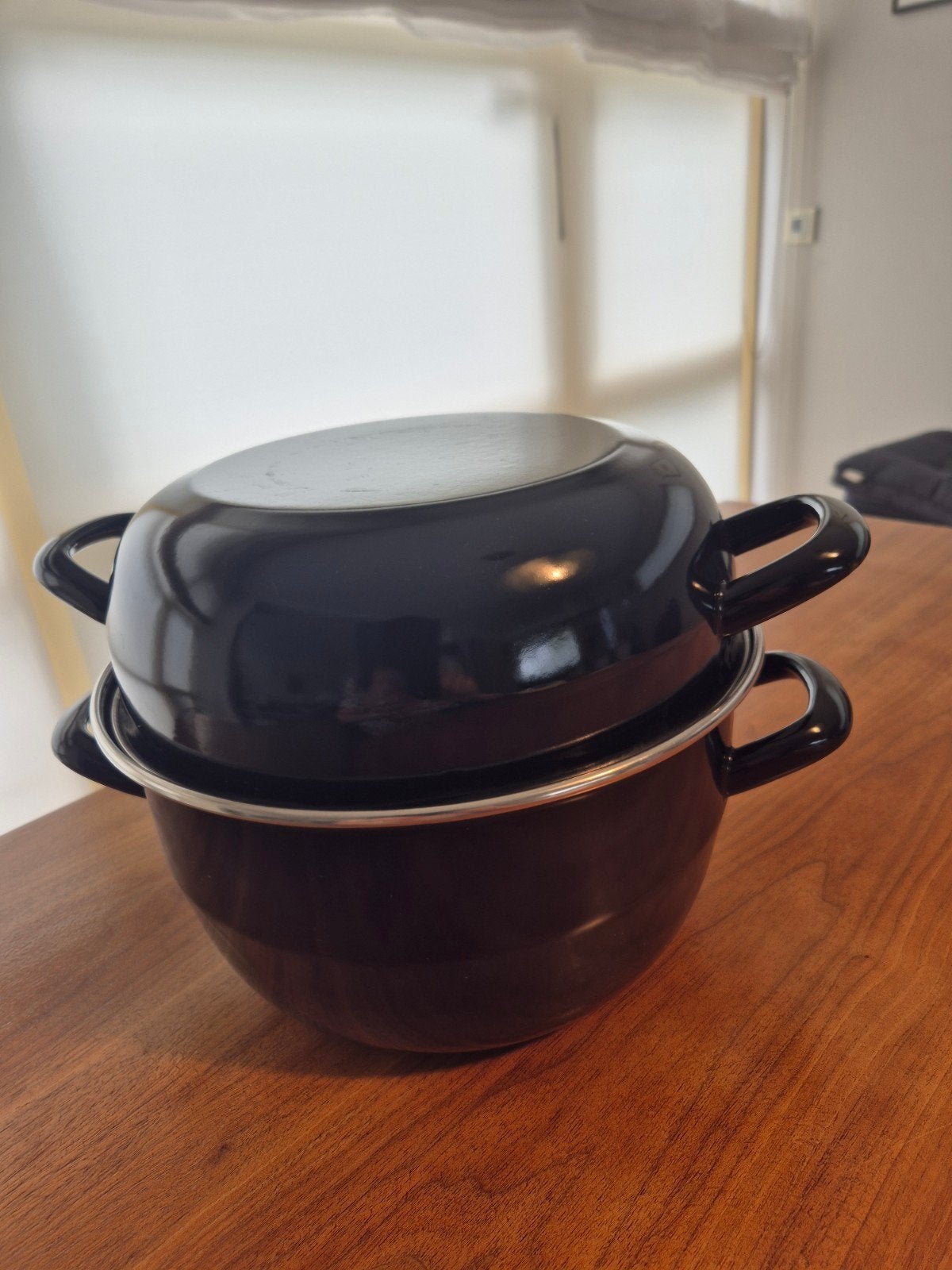 Mossel pan, Ophalen of Verzenden, Zo goed als nieuw, Gietijzer