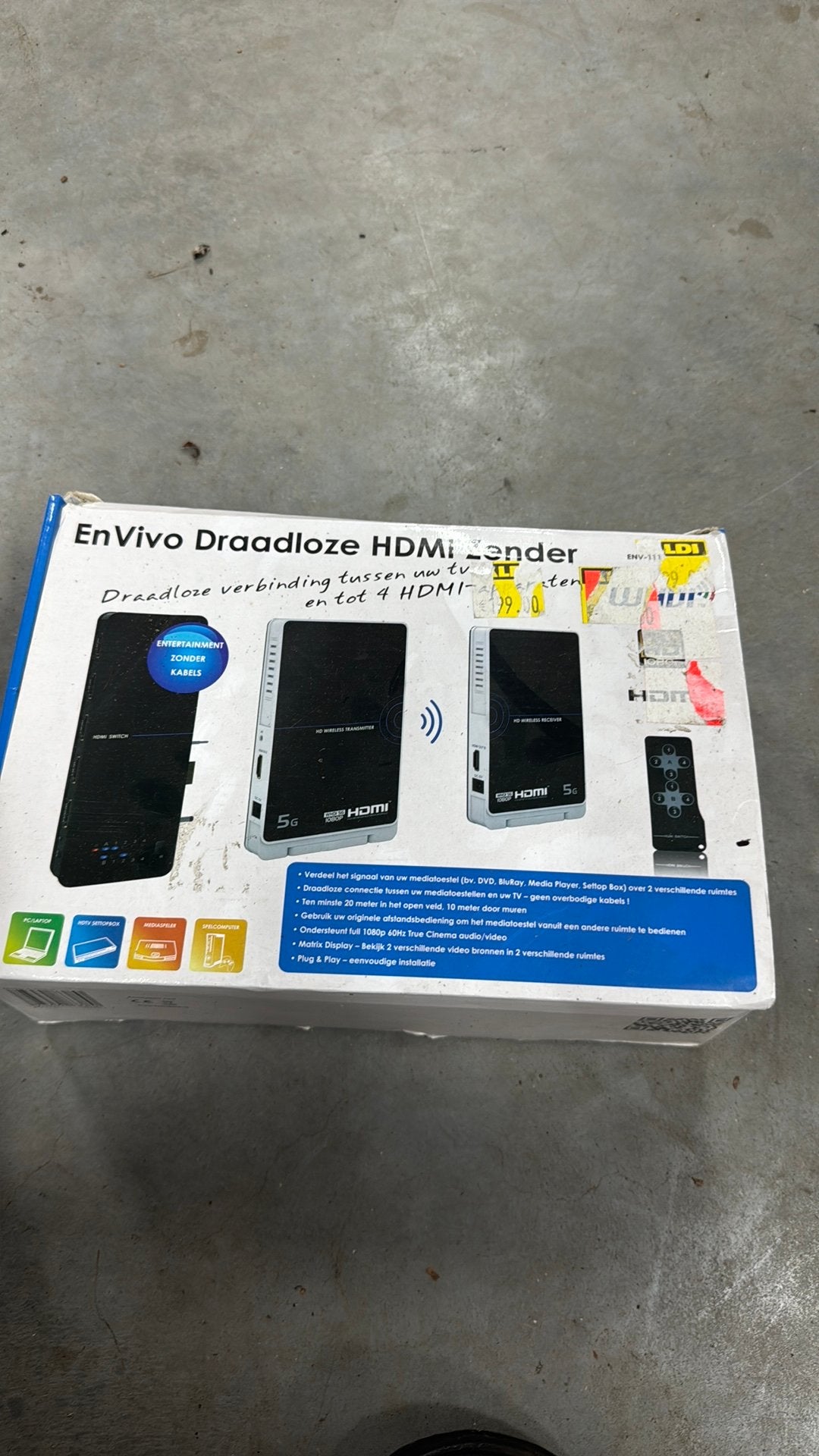 Envivo draadloze hdmi zender, Envivo, Envivo, Ophalen of Verzenden, Minder dan 2 meter