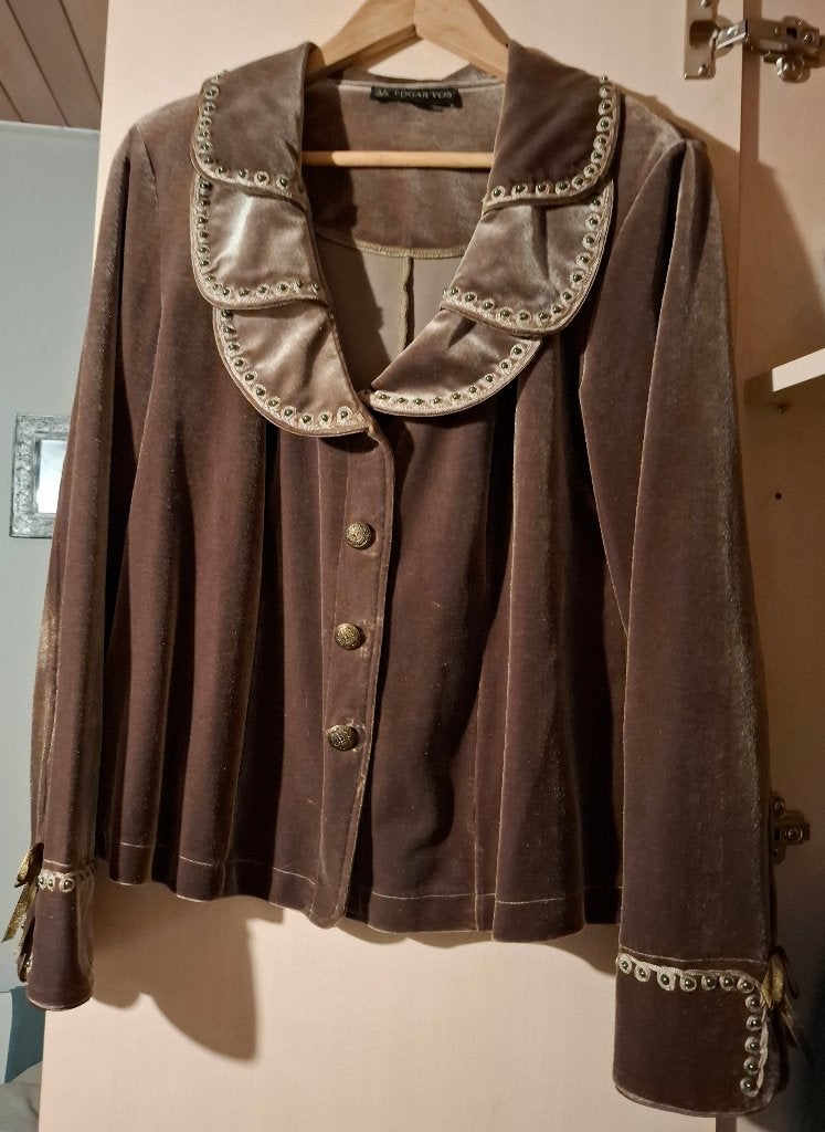 Dames Jasje Edgar Vos, Maat 42/44 (L), Zo goed als nieuw, Jasje, Groen