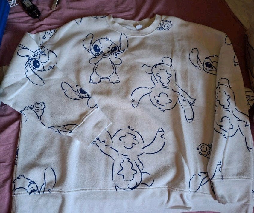 Stitch T-shirt, Pyjama en Nachthemd Collectie, Kleding | Dames, Disney, Ophalen of Verzenden, Gedragen, Maat 46/48 (XL) of groter